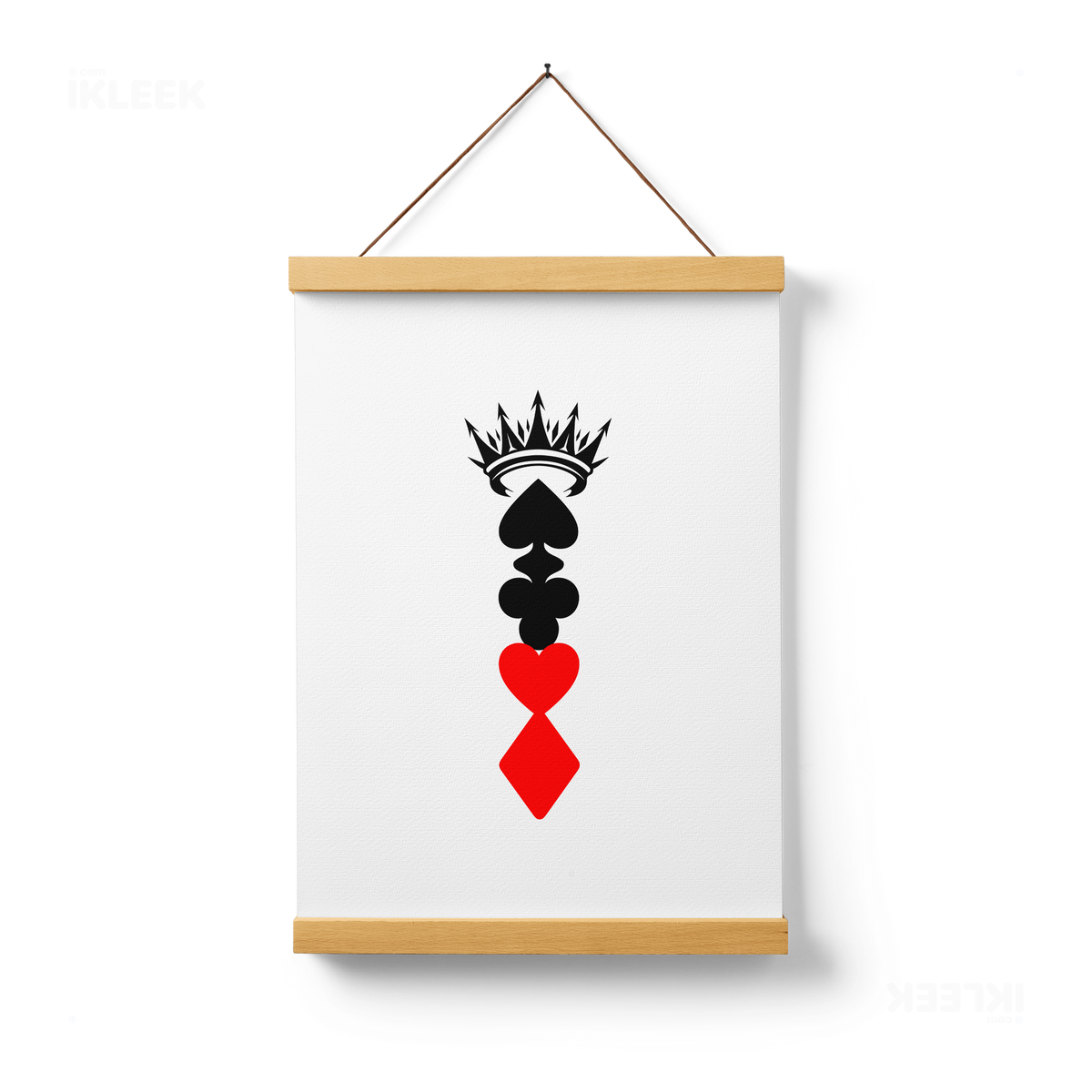RoyalSuitStack Magnetic Hanger Poster 01 Natural Wood