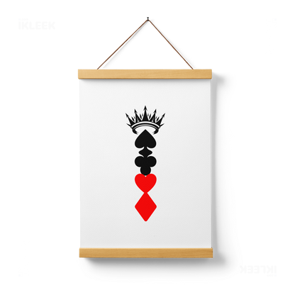 RoyalSuitStack Magnetic Hanger Poster 01 Natural Wood
