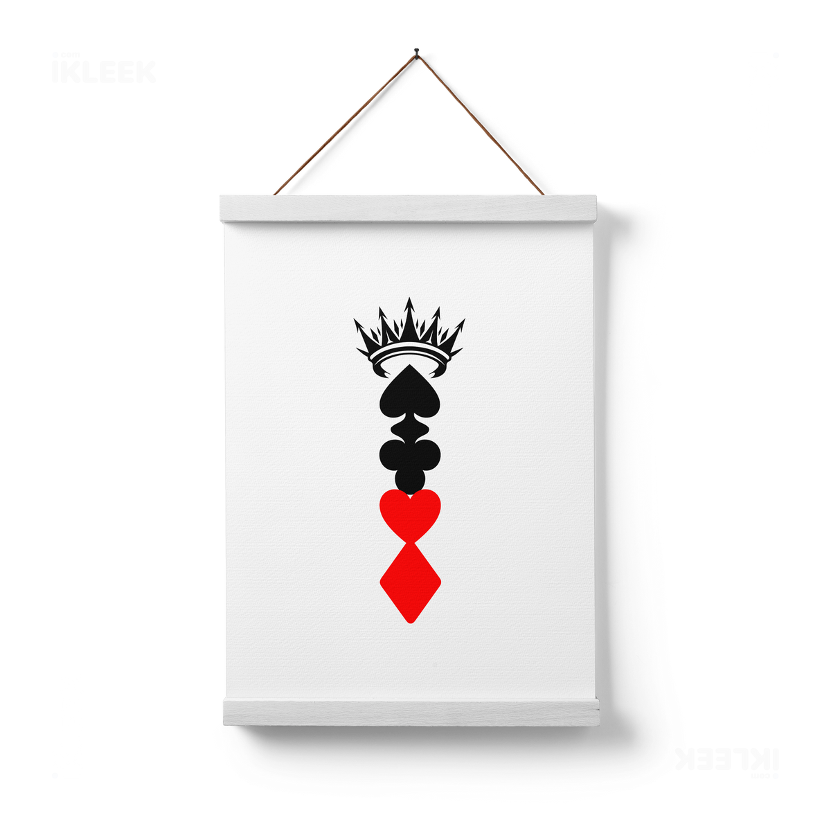 RoyalSuitStack Magnetic Hanger Poster 01 White Wood