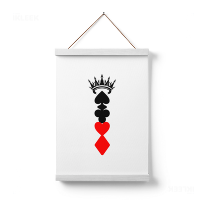 RoyalSuitStack Magnetic Hanger Poster 01 White Wood