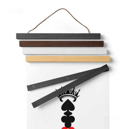 RoyalSuitStack Magnetic Hanger Poster 02 White Wood
