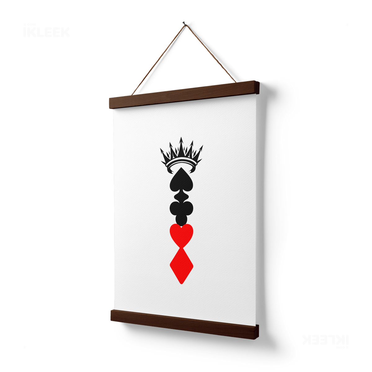 RoyalSuitStack Magnetic Hanger Poster 03 Dark Wood