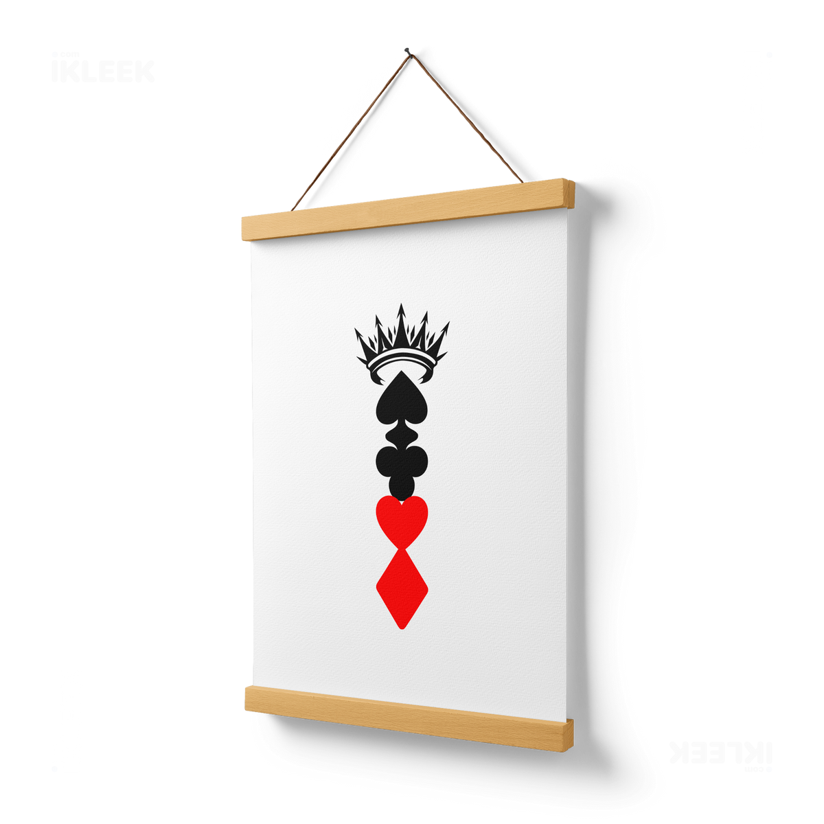 RoyalSuitStack Magnetic Hanger Poster 03 Natural Wood