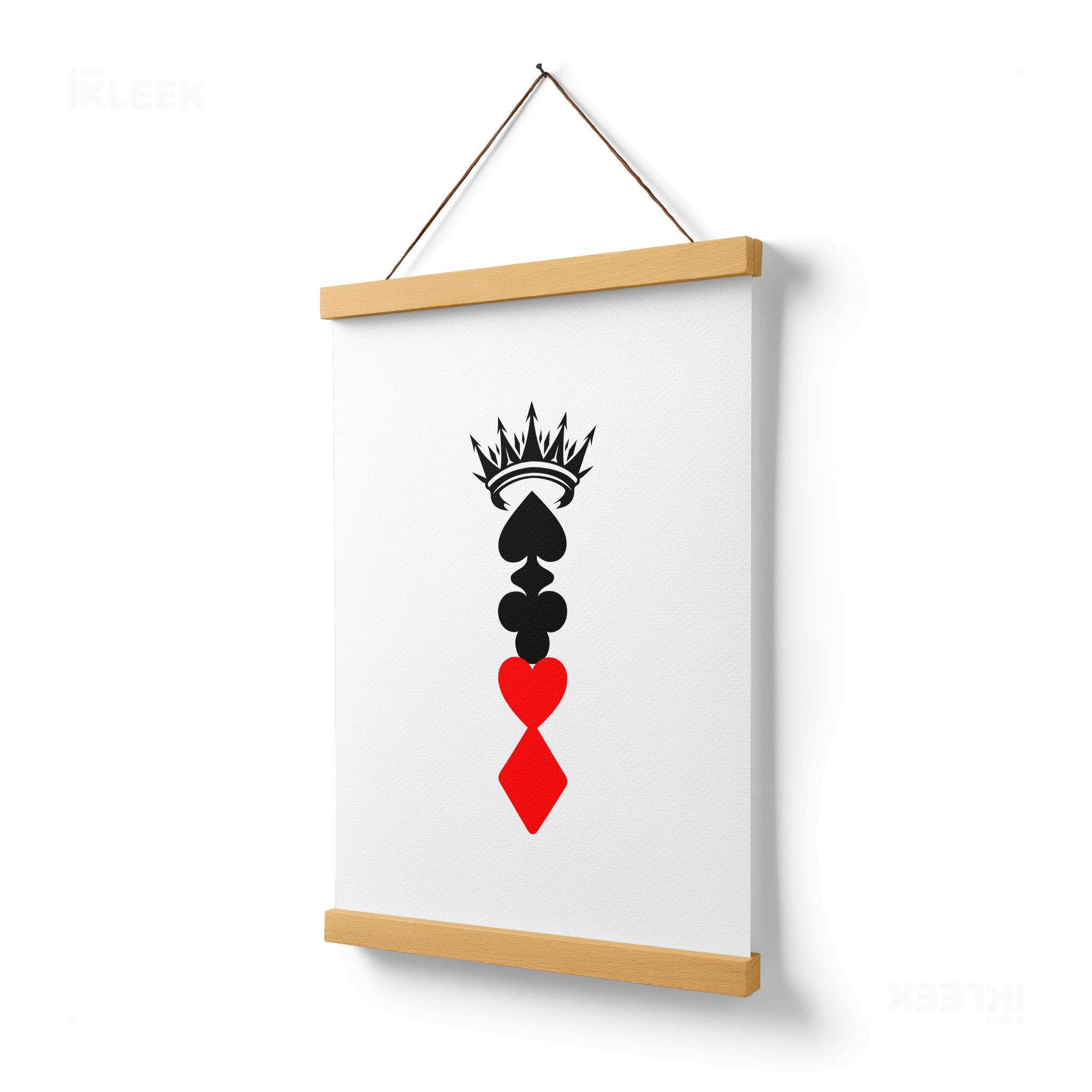 RoyalSuitStack Magnetic Hanger Poster 03 Natural Wood