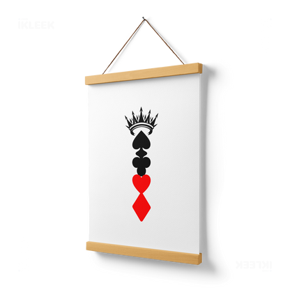 RoyalSuitStack Magnetic Hanger Poster 03 Natural Wood