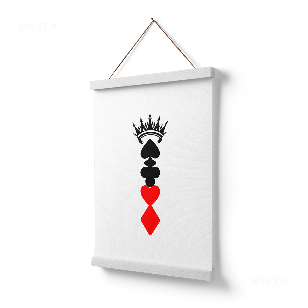 RoyalSuitStack Magnetic Hanger Poster 03 White Wood