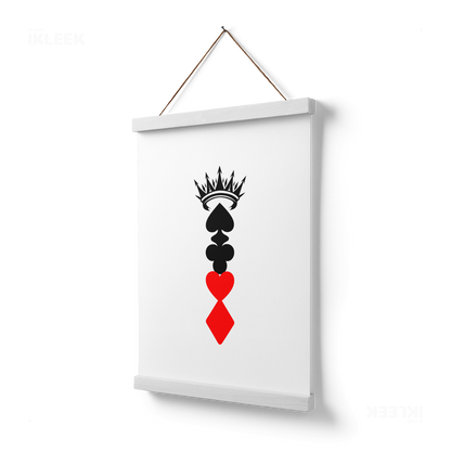 RoyalSuitStack Magnetic Hanger Poster 03 White Wood