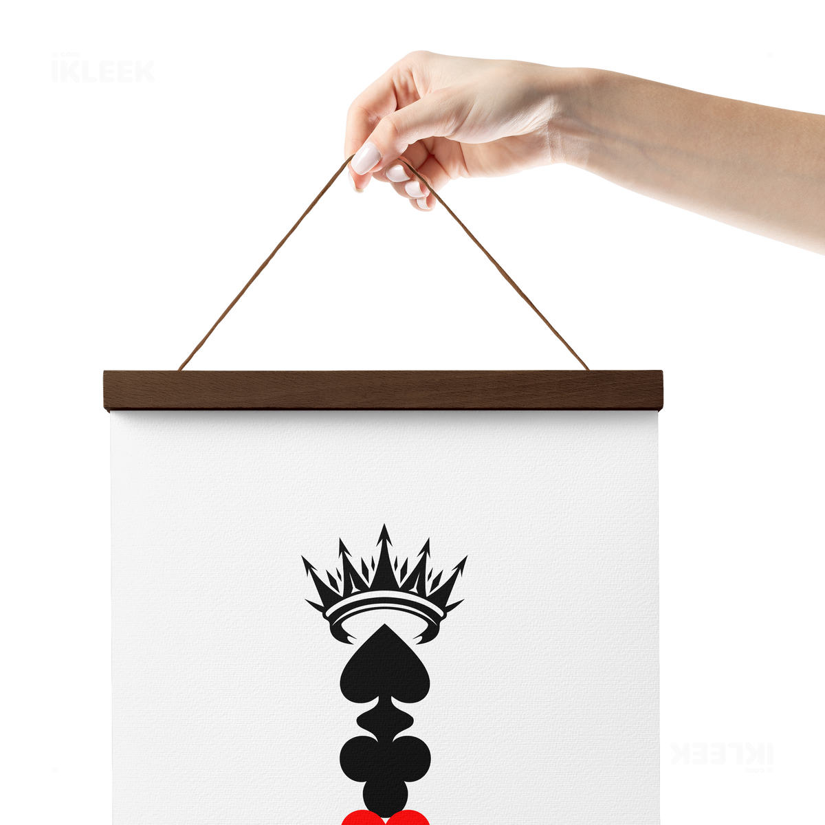 RoyalSuitStack Magnetic Hanger Poster 05 Dark Wood