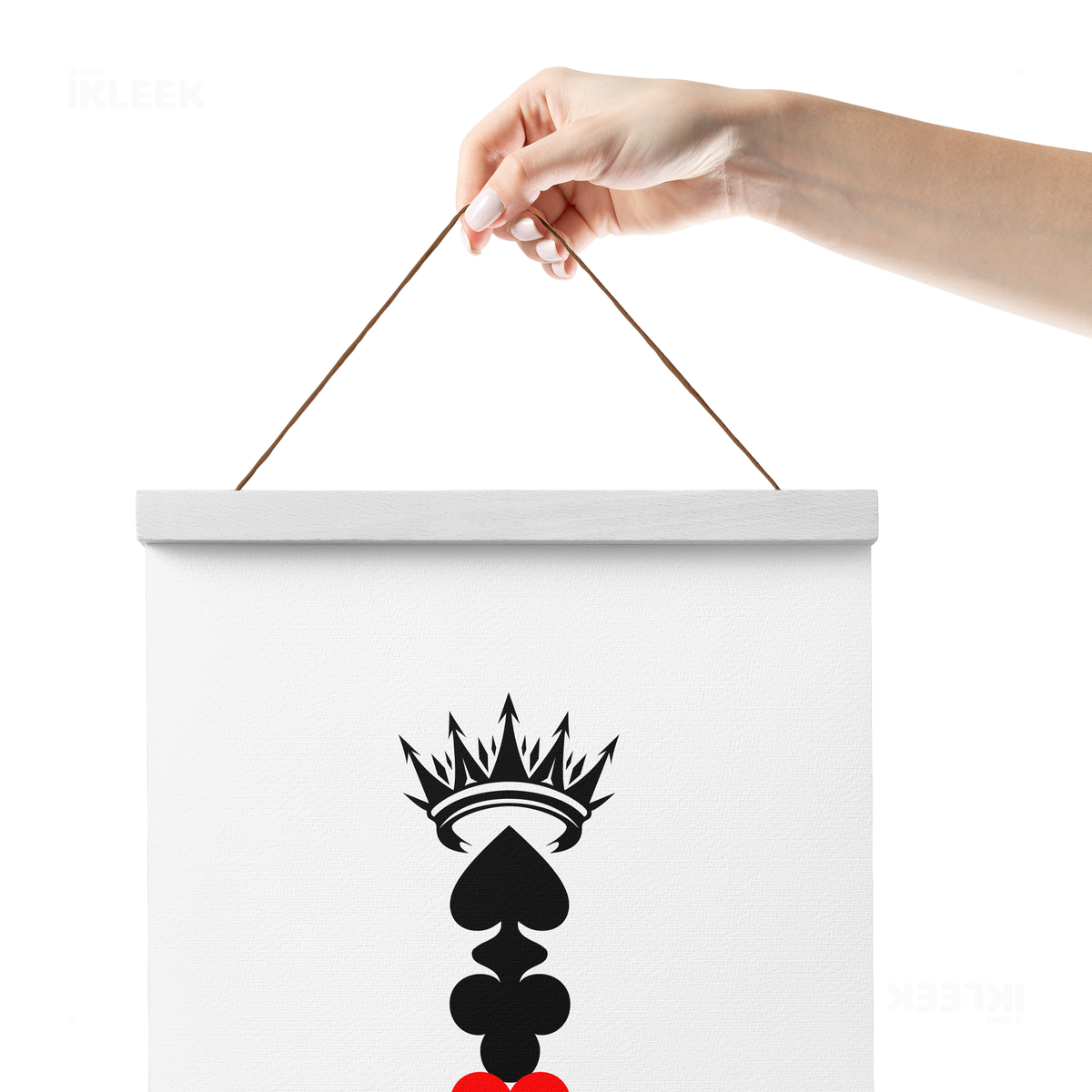 RoyalSuitStack Magnetic Hanger Poster 05 White Wood