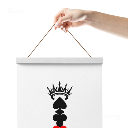 RoyalSuitStack Magnetic Hanger Poster 05 White Wood