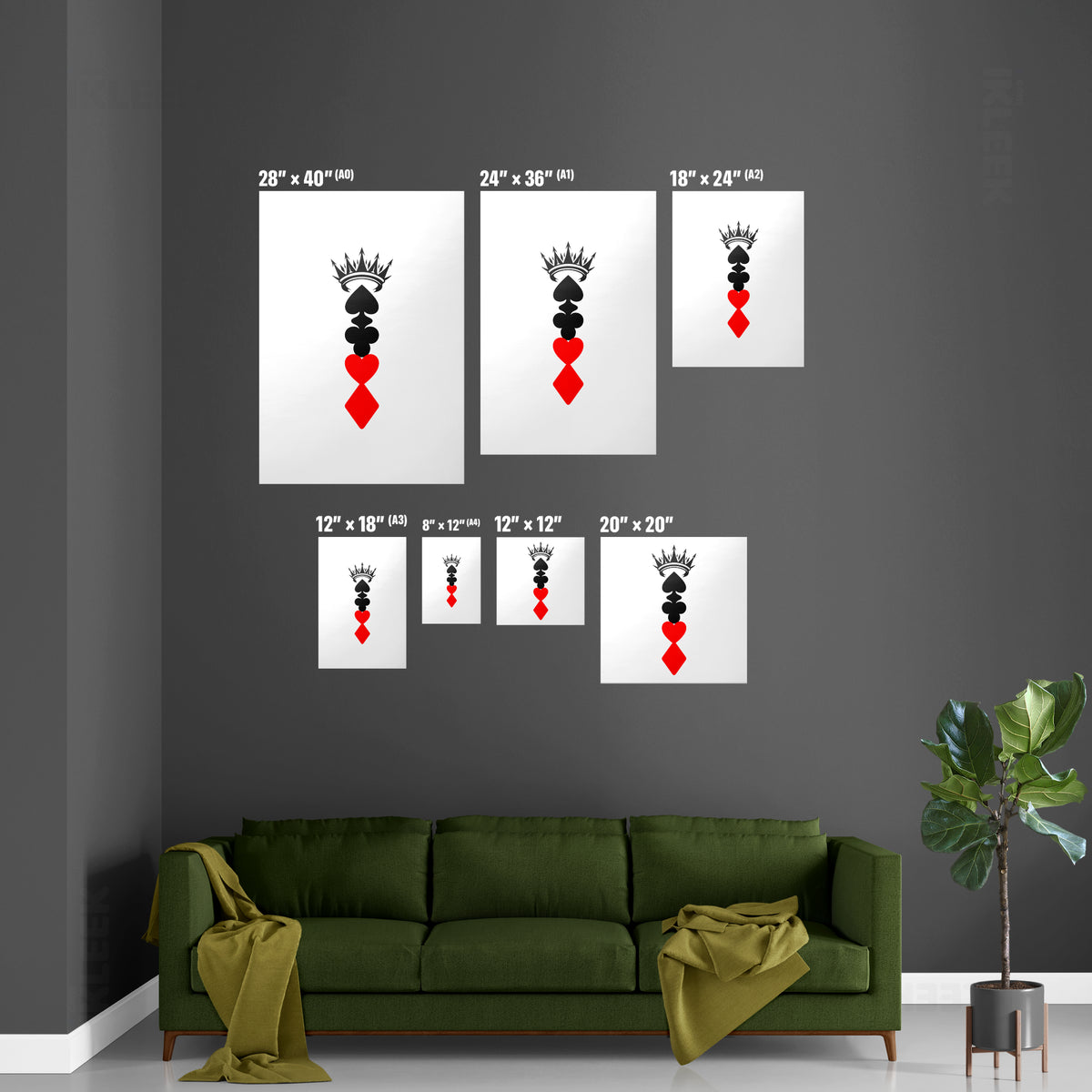 RoyalSuitStack Magnetic Hanger Poster 06 White Wood