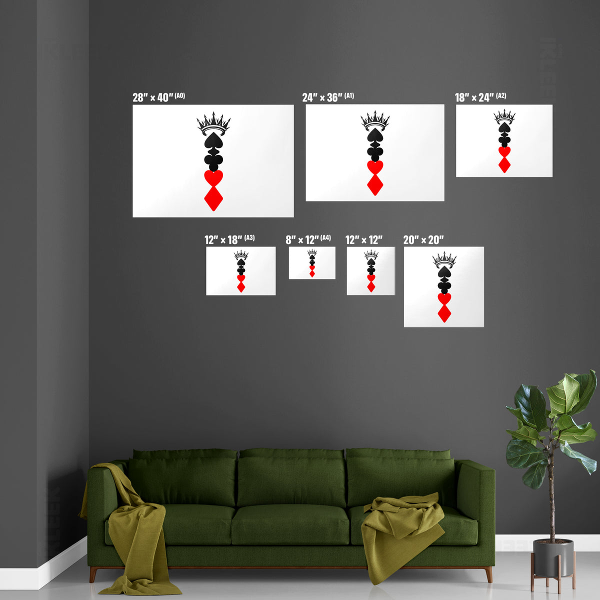 RoyalSuitStack Magnetic Hanger Poster 07 Natural Wood