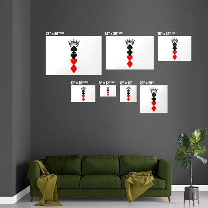 RoyalSuitStack Magnetic Hanger Poster 07 White Wood