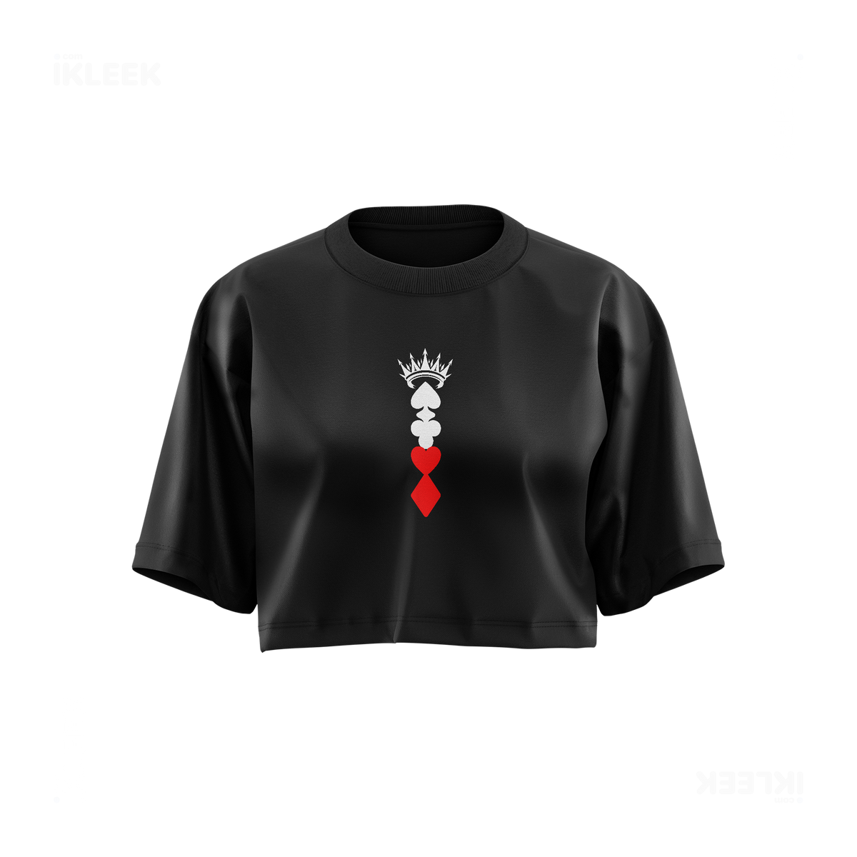 RoyalSuitStack Over Sized Crop Top 01 Black