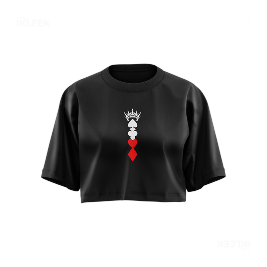 RoyalSuitStack Over Sized Crop Top 01 Black