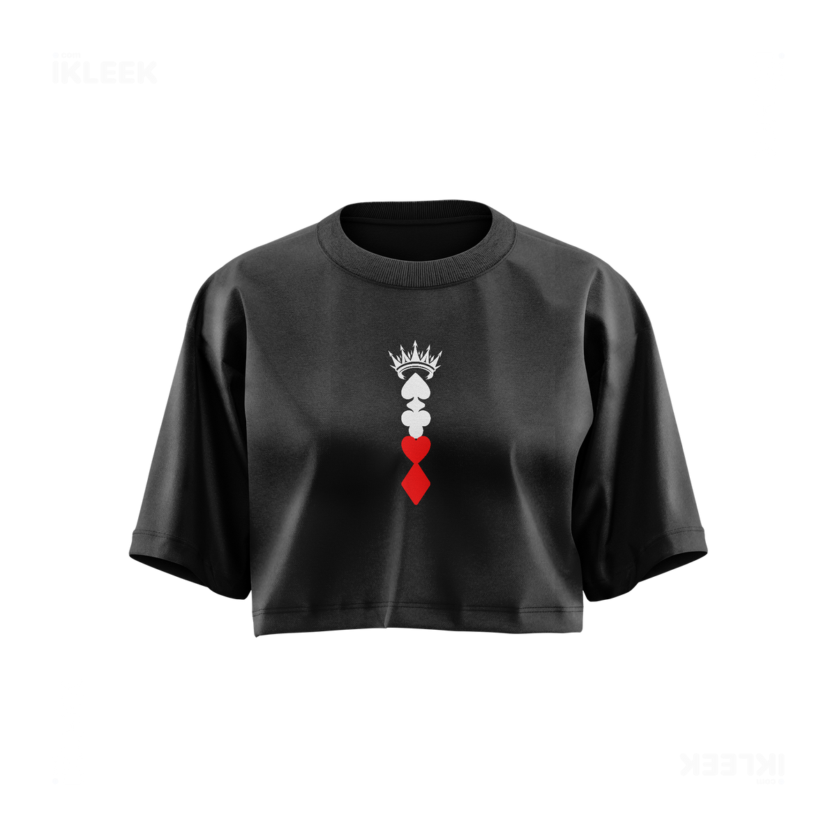 RoyalSuitStack Over Sized Crop Top 01 Faded Black
