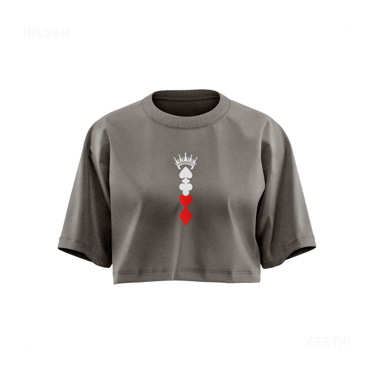 RoyalSuitStack Over Sized Crop Top 01 Faded Grey