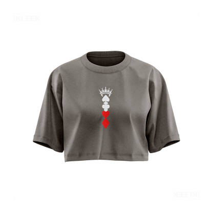 RoyalSuitStack Over Sized Crop Top 01 Faded Grey