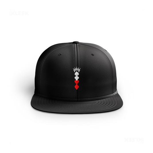 RoyalSuitStack Snapback Caps 01 Black DTF