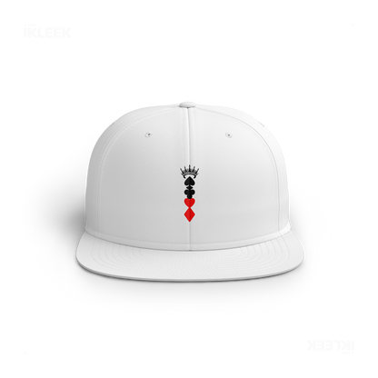 RoyalSuitStack Snapback Caps 01 White DTF