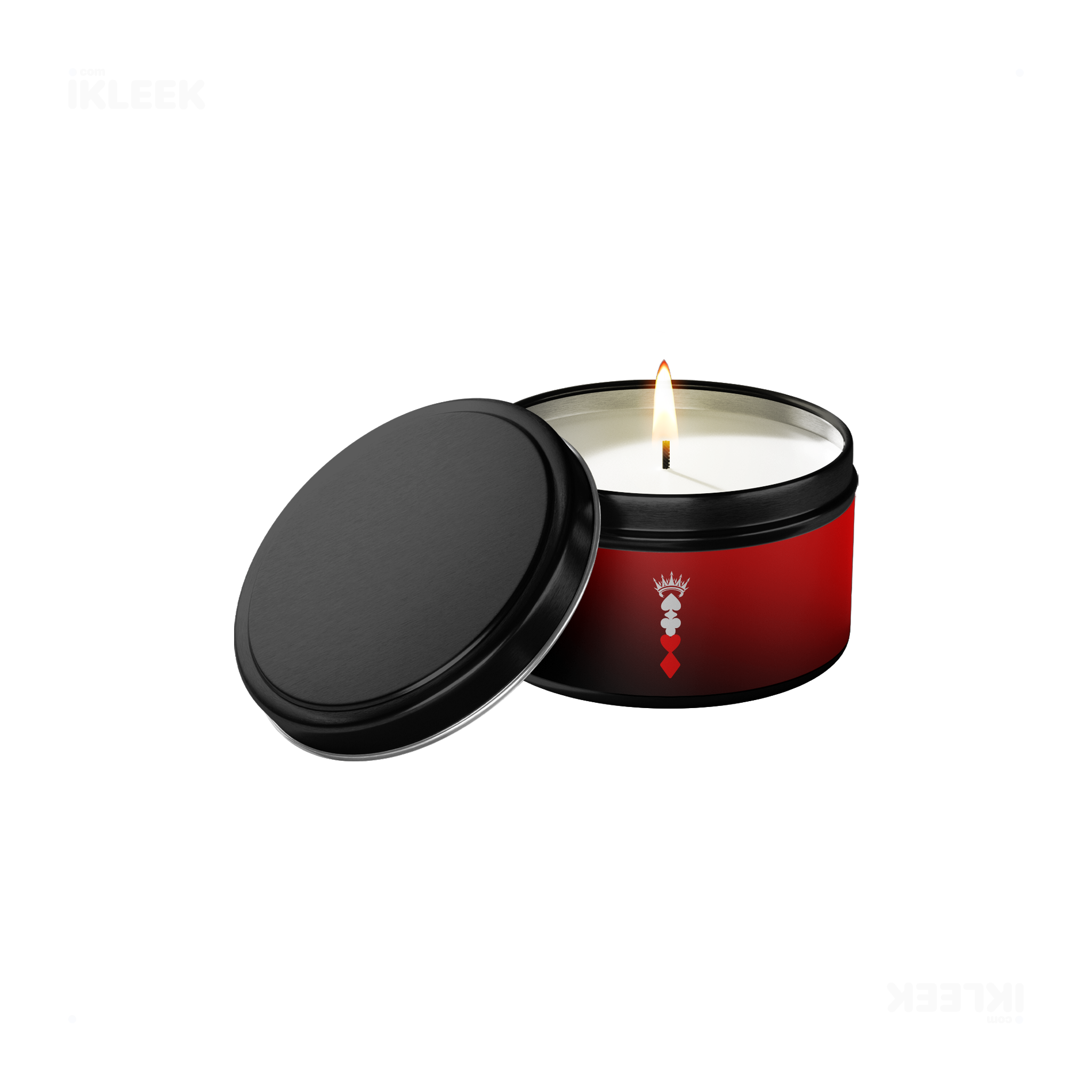 RoyalSuitStack Tin Candle 01 Black