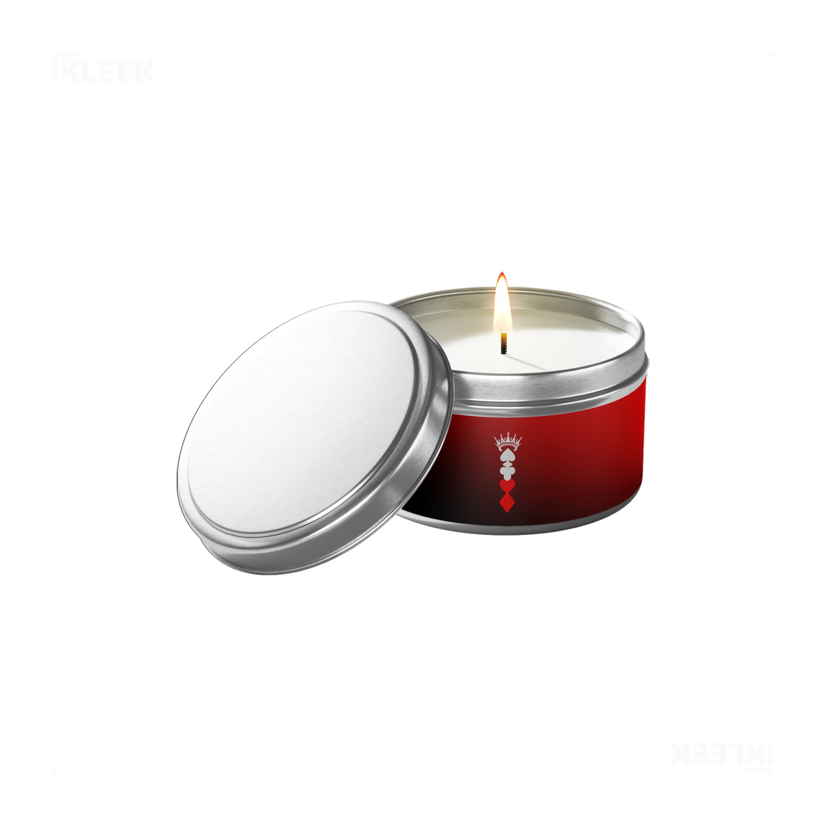 RoyalSuitStack Tin Candle 01 Silver