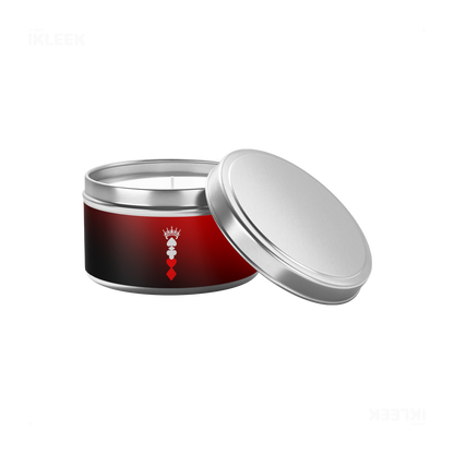 RoyalSuitStack Tin Candle 03 Silver