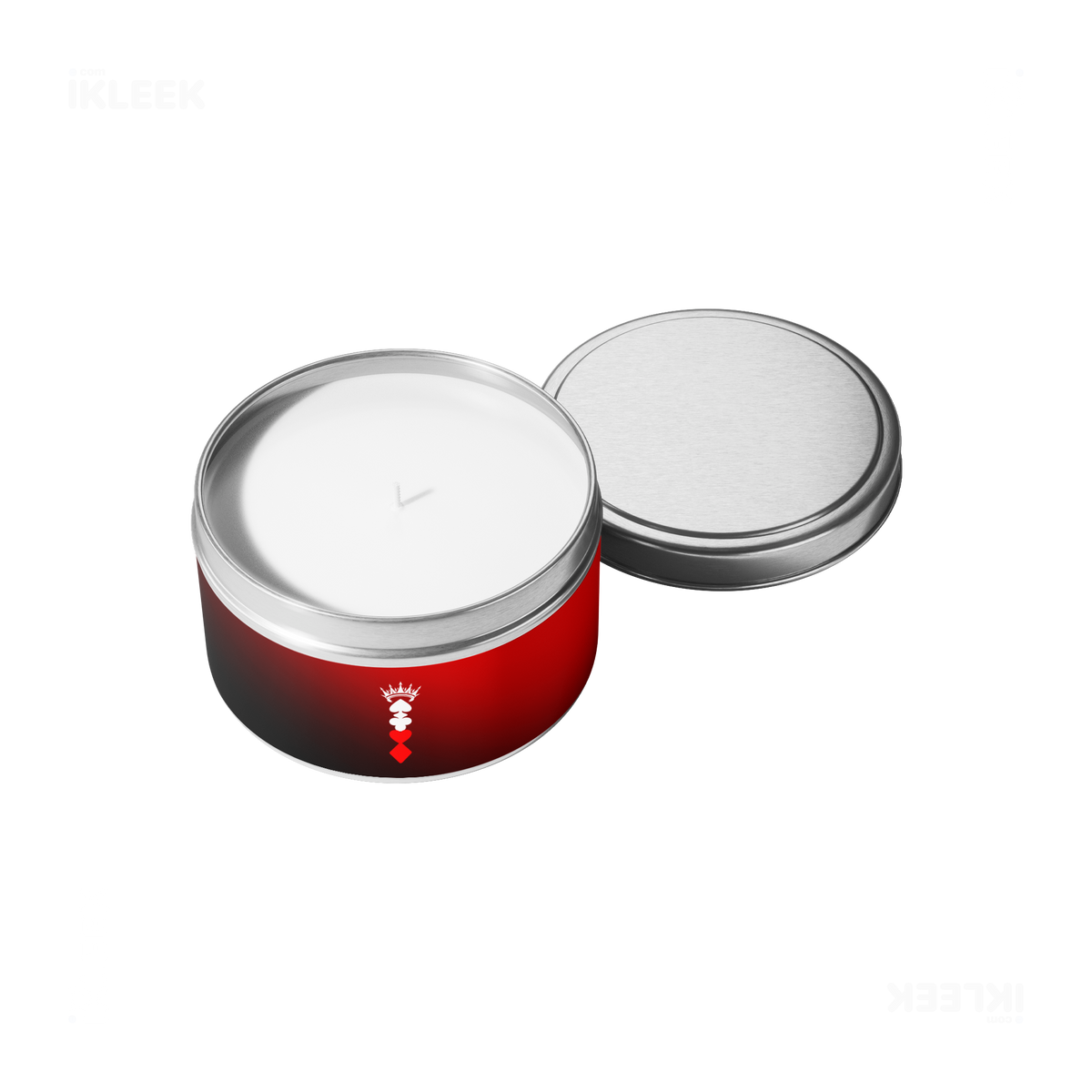 RoyalSuitStack Tin Candle 05 Silver