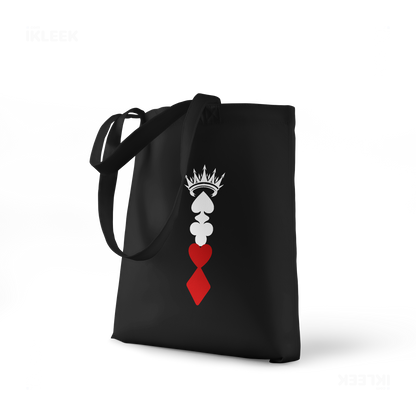 RoyalSuitStack Tote Bags 01 Black