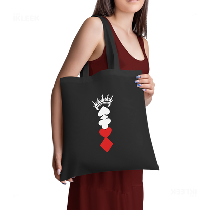 RoyalSuitStack Tote Bags 02 Black