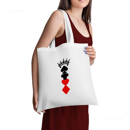 RoyalSuitStack Tote Bags 02 White