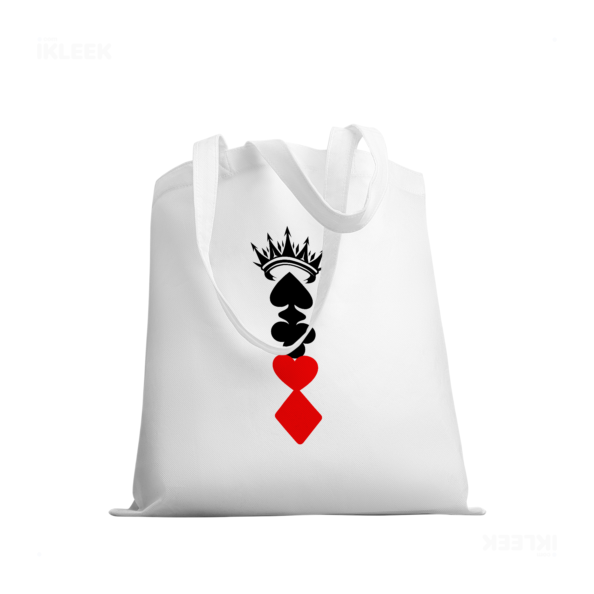 RoyalSuitStack Tote Bags 03 White