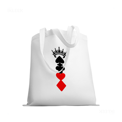 RoyalSuitStack Tote Bags 03 White