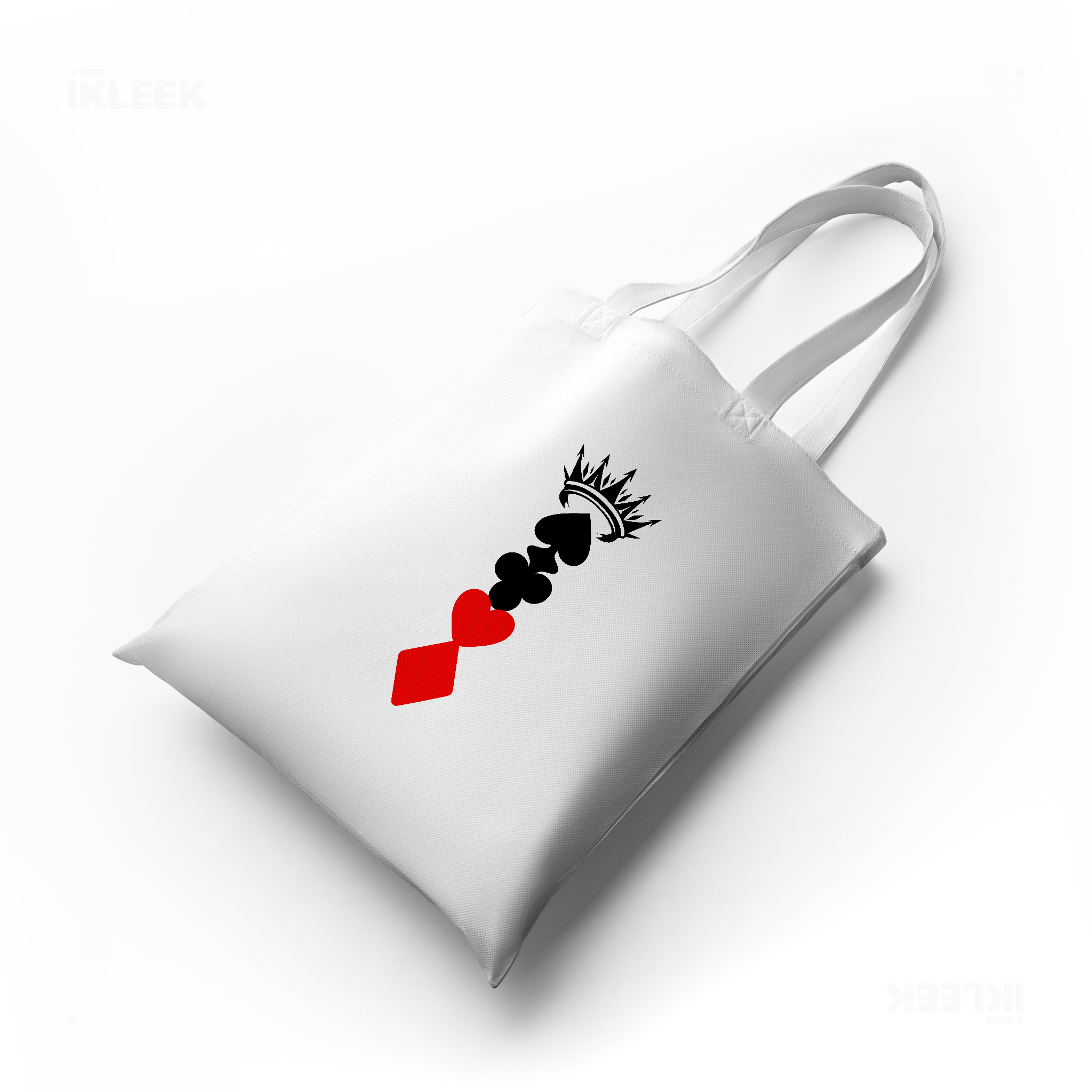 RoyalSuitStack Tote Bags 04 White