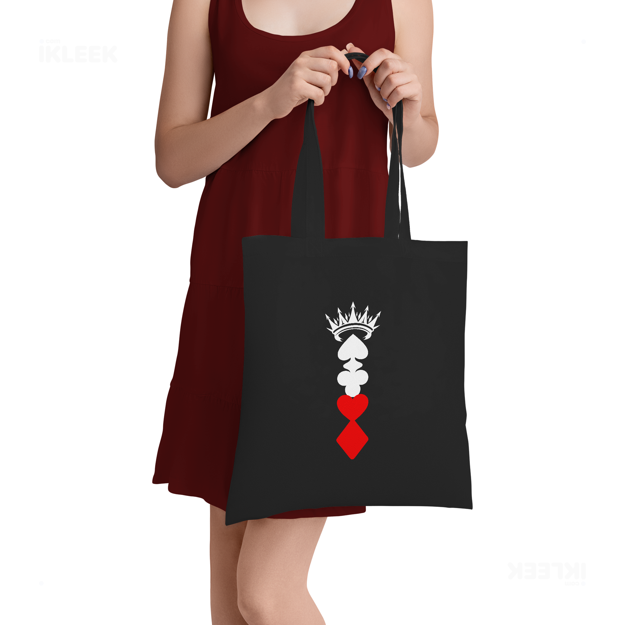 RoyalSuitStack Tote Bags 05 Black