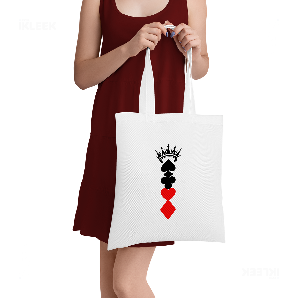 RoyalSuitStack Tote Bags 05 White