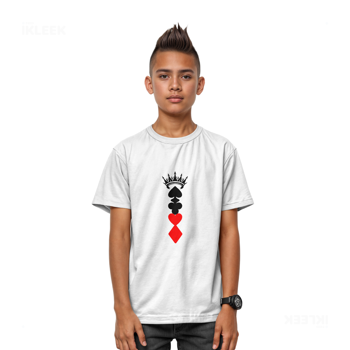 RoyalSuitStack Youth T Shirt 03 White