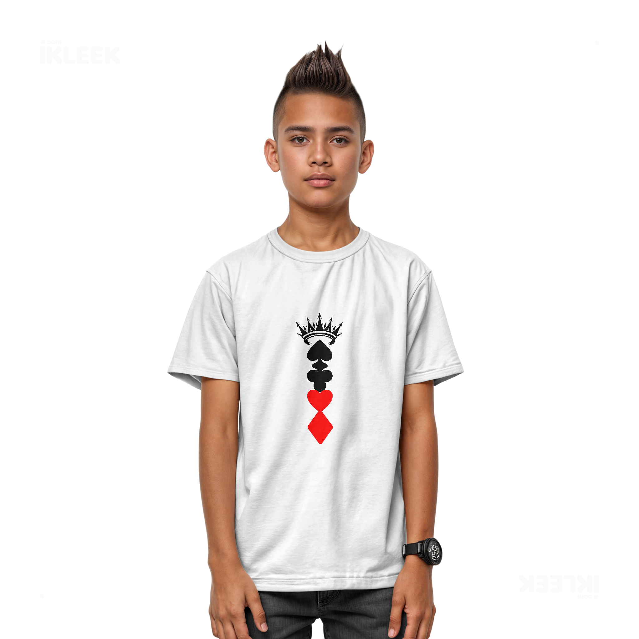 RoyalSuitStack Youth T Shirt 03 White