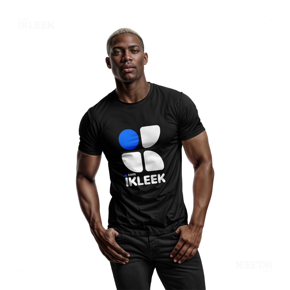 iKLEEKMark Adult T Shirt 02 Black