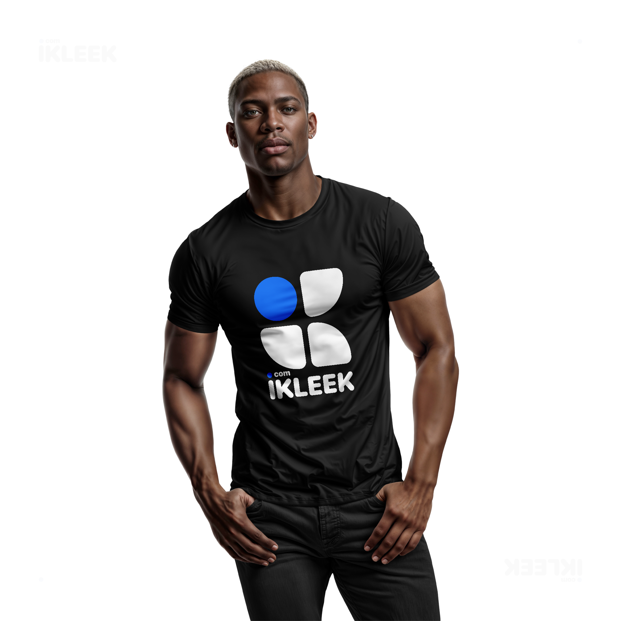 iKLEEKMark Adult T Shirt 02 Black