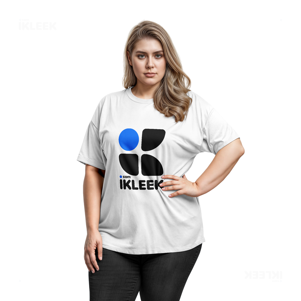 iKLEEKMark Adult T Shirt 03 White