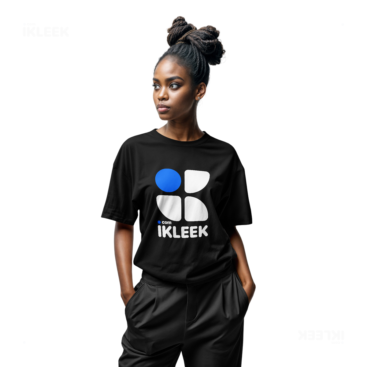 iKLEEKMark Adult T Shirt 04 Black