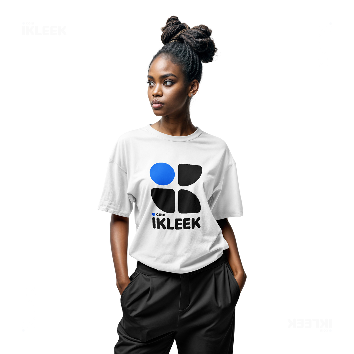 iKLEEKMark Adult T Shirt 04 White
