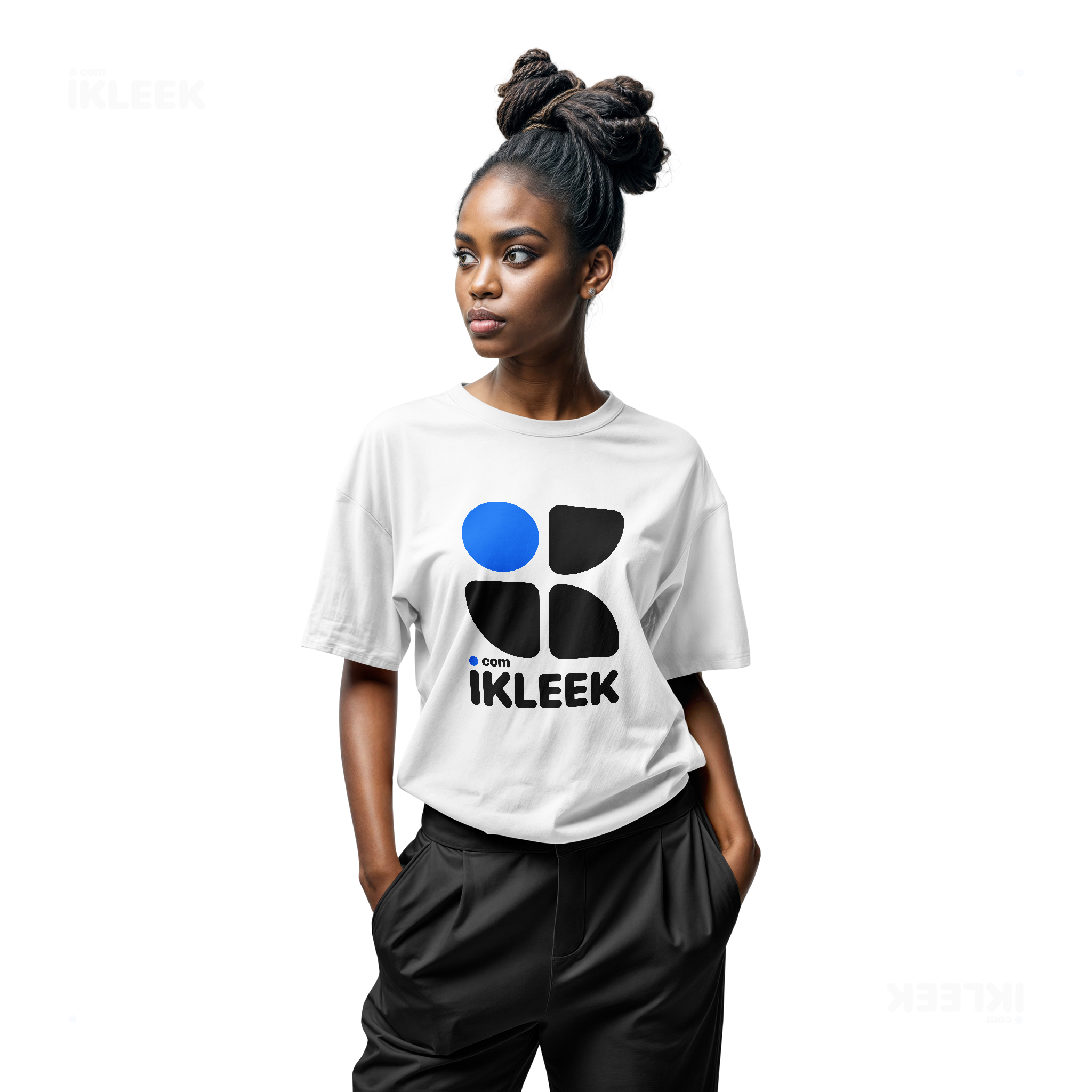 iKLEEKMark Adult T Shirt 04 White