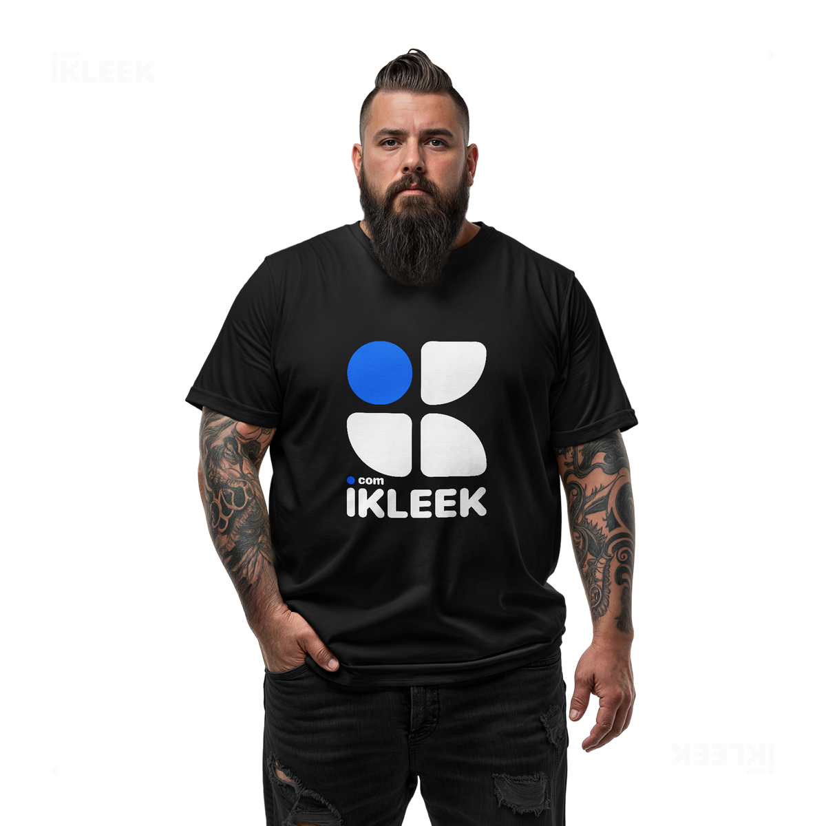 iKLEEKMark Adult T Shirt 05 Black