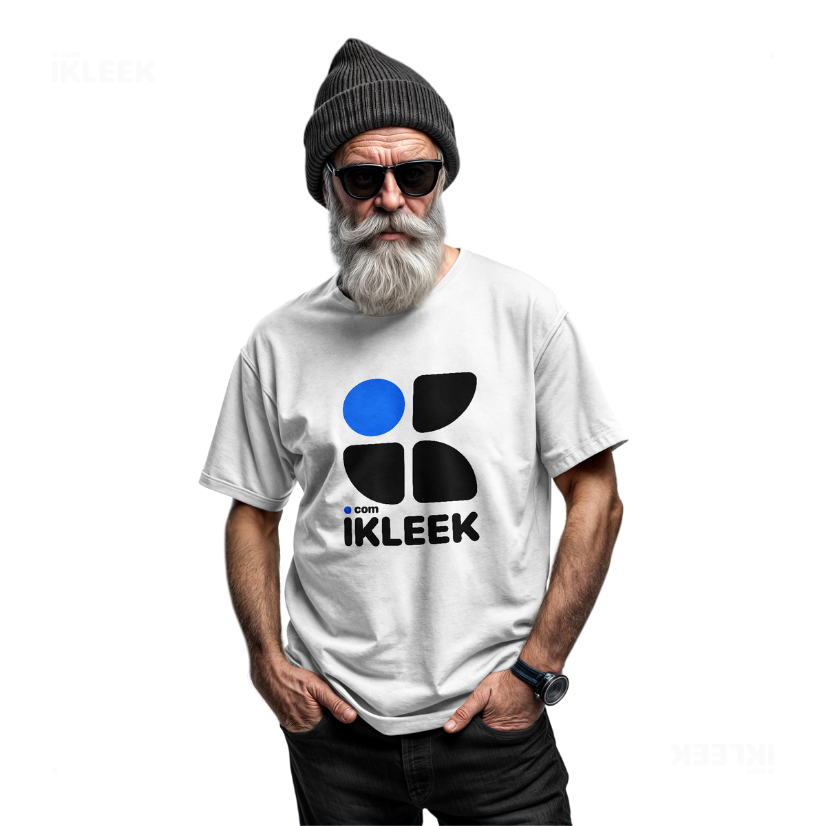 iKLEEKMark Adult T Shirt 06 White