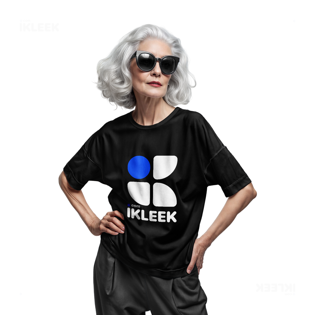 iKLEEKMark Adult T Shirt 07 Black