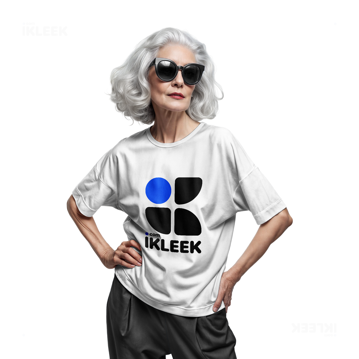 iKLEEKMark Adult T Shirt 07 White