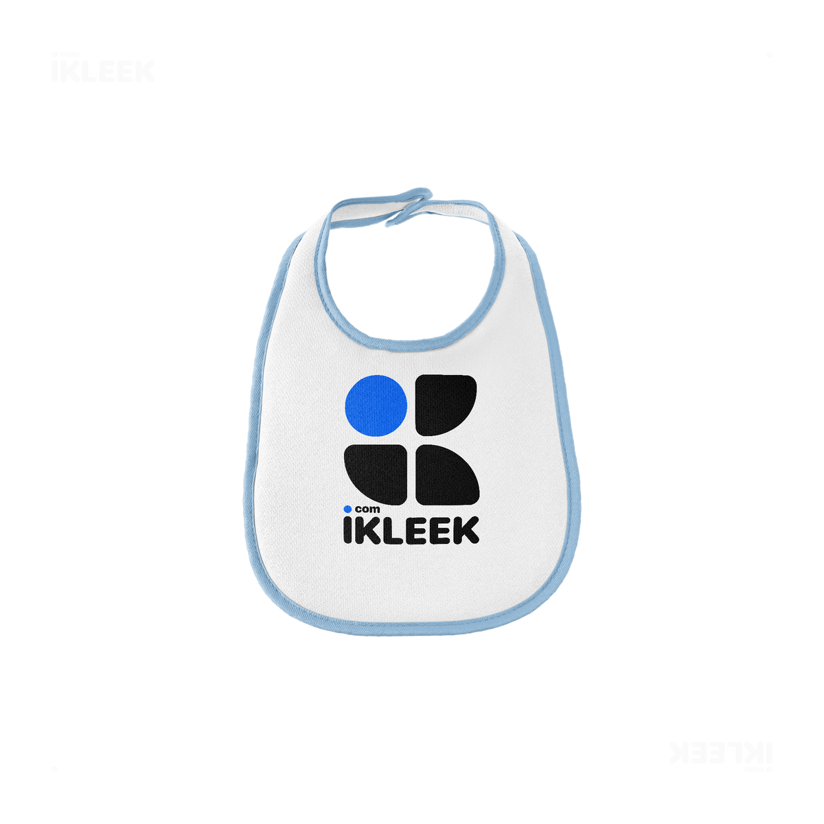 iKLEEKMark Baby Bibs 01 White Lightblue
