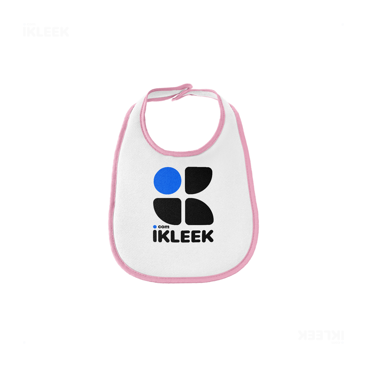 iKLEEKMark Baby Bibs 01 White Pink